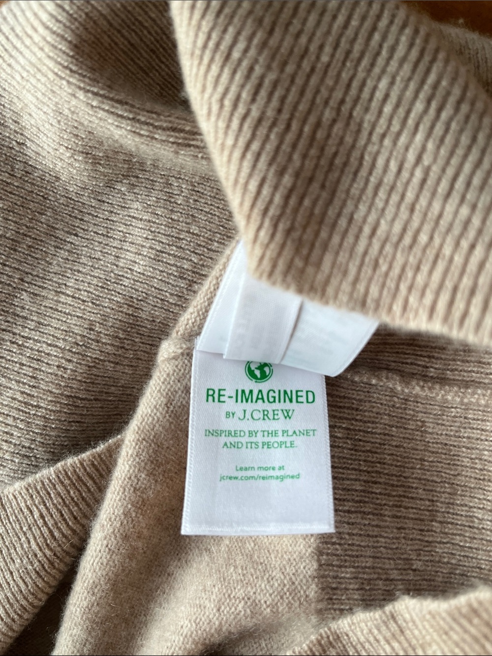 NWOT J. Crew | Cashmere Shrunken T-shirt | Heather Stone | Size M - Picture 10 of 12